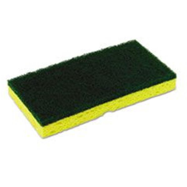 Defenseguard CMC Medium-Duty Scrubber Sponge, Yellow & Green - 3.12 x 6.25 in. DE2244140